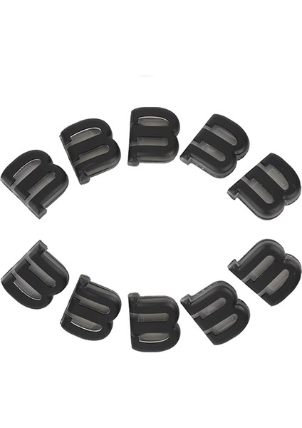 10 Adet/grup Silikon Tenis Raketi Titreşim Sönümleyicileri,titreşimi Azaltmak Için Tenis Raketi Şok Emicisi-Siyah (Yurt Dışından)