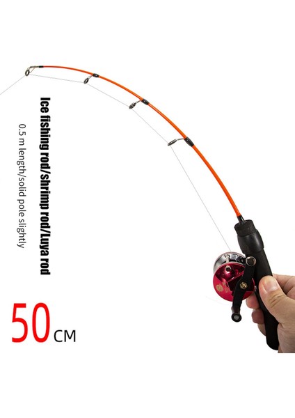 Basit 50 cm Ultra Kısa Olta Taşınabilir Katı Frp Buz Olta Düz Saplı Olta (Yurt Dışından) fiyatları