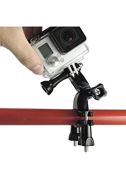 Gopro Hero Için Bisiklet Bisiklet Gidon Bağlantı Adaptörü Üç Yönlü Ayarlanabilir Bisiklet Sele Borusu Üç Yönlü Ayarlanabilir Pivot Kol (Yurt Dışından)