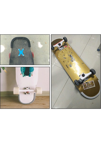 2 Adet Evrensel Kaykay Güverte Koruyucuları Koruyucu Kauçuk Tampon Kapağı Longboard Dans Tahtası Çarpışma Kauçuk Şerit 30CM-SIYAH (Yurt Dışından)