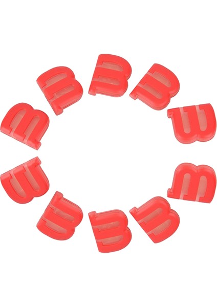 10 Adet/grup Silikon Tenis Raketi Titreşim Sönümleyicileri,titreşimi Azaltmak Için Tenis Raketi Şok Emicisi-Kırmızı (Yurt Dışından)
