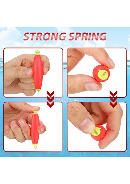 20 Adet Balıkçılık Bobbers Ağırlıklı Köpük Snap Şamandıra Ağırlıklı Bobbers Olta Takımı Aksesuarları Balıkçılık Malzemeleri (Yurt Dışından)
