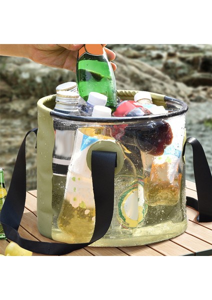 Dayanıklı Çok Taşınabilir Havzalar Su Geçirmez Katlanabilir Lavabo Kovası Seyahat Havzası Kamp Yürüyüş Depolama Kovası 10L (Yurt Dışından) modelleri