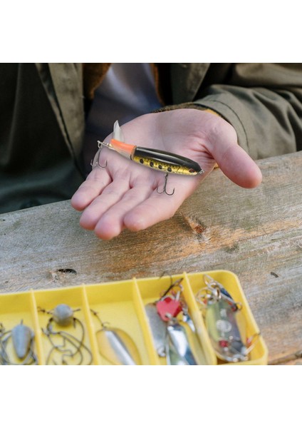 8 Adet Whopper Plopper 11 cm 15G Yüzen Popper Balıkçılık Cazibesi Yapay Sert Yem Wobbler Dönen Kuyruk Olta Takımı 3D Gözler (Yurt Dışından)