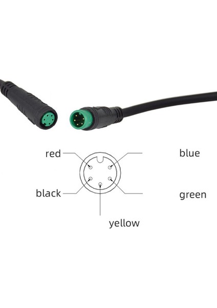 S866 Elektrikli Bisiklet LCD Ekran E-Bisiklet Elektrikli Scooter Ekran Metre Kontrol Paneli Su Geçirmez Fiş ile (Yurt Dışından)