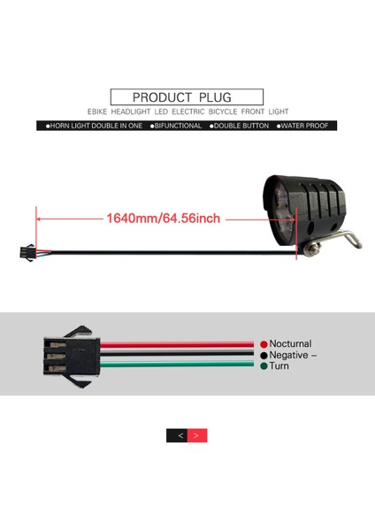 36 V-60 V E-Bisiklet Far Escooter LED Ön Lamba Elektrikli Bisiklet Bisiklet Motosiklet Su Geçirmez Korna Seti Far (Yurt Dışından) modelleri