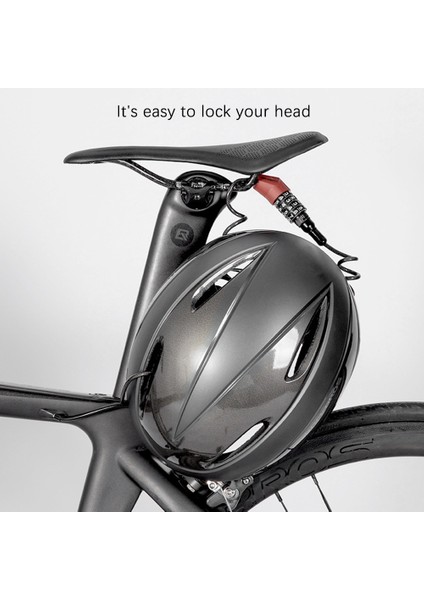 Rockbros Kask Kilidi Şifre Kilidi Bisiklet Elektrikli Araba Motosiklet Kask Hırsızlık Önleyici Kilit Taşınabilir Tel Kilidi Sürüş Kilidi (Yurt Dışından) fırsatları