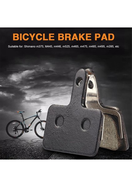 10 Çift Bisiklet Fren Balataları, Bisiklet Parçaları Reçine Yarı Metal Disk Fren Balataları B01S M395 M446 M485 M486 M416 Deore M515 M5 (Yurt Dışından)