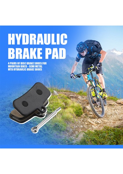 Shimano Saint M810 M820 Zee M640 H01 Yarı Metalik Mtb Hidrolik Fren Balatası Için 4 Çift Dağ Bisikleti Disk Fren Balatası (Yurt Dışından)
