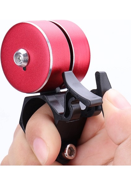 Bisiklet Zili 120DB Yüksek Sesle Çift Boynuz Bisiklet Güvenlik Alarmı Uyarı Zili Bisiklet Aksesuarları, Kırmızı (Yurt Dışından)