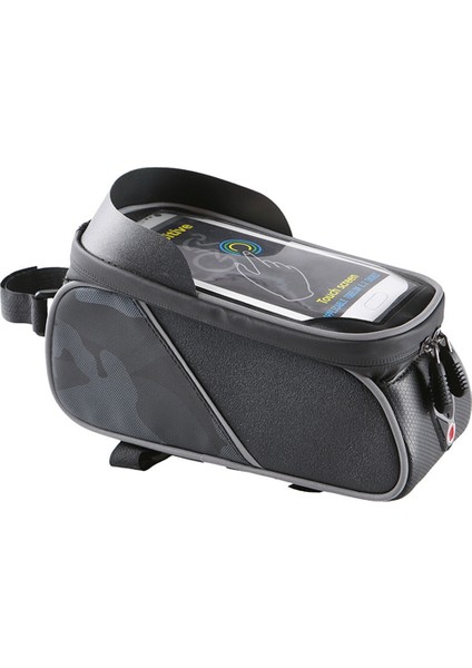 Suya Dayanıklı Dokunmatik Ekran Bisiklet Bisiklet Ara Çerçeve Gidon 6.5 Inç Cep Telefonu Bisiklet Çantası Kılıf Tutucu Pannier (Yurt Dışından)