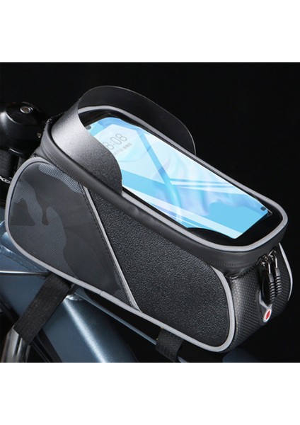 Suya Dayanıklı Dokunmatik Ekran Bisiklet Bisiklet Ara Çerçeve Gidon 6.5 Inç Cep Telefonu Bisiklet Çantası Kılıf Tutucu Pannier (Yurt Dışından) fiyatları