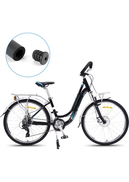 2 Adet Mtb Bisiklet Bisiklet Tüp Sünger Köpük Kauçuk Gidon Sapları Kapak + Fiş (Yurt Dışından)
