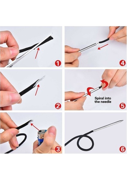 2 Adet Paracord Halat Bileklik Örgü Iğnesi Paslanmaz Çelik Paracord Örgü Iğneleri Bağcıklar Ipler Için Alet (Yurt Dışından)