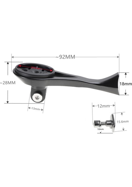 Sl7 Kök Garmin Bryton Montaj Tutucu Bisiklet Bilgisayar Kamera Bisiklet Kök Uzatma Destek Tutucu (Yurt Dışından)