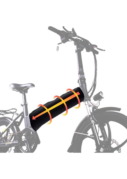 Ebike Pil Koruma Kapağı, Entegre Çerçeve Pil Için E-Bisiklet Pil Koruması 30-36CM (Yurt Dışından)