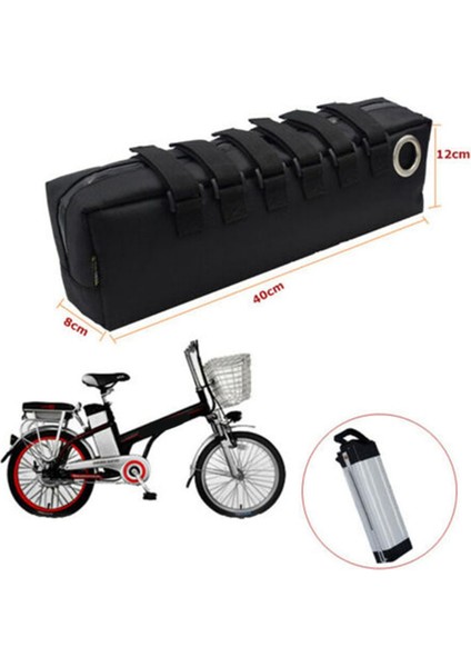Elektrikli Bisiklet Pil Çantası Kılıfı Bisiklet Depolama Koruması Su Geçirmez Ebike Aksesuarları Elektrikli Bisiklet Çantası, A (Yurt Dışından)