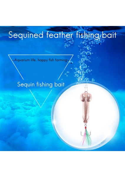 Adet Balıkçılık Lures Mücadele Kanca Dick Spinner Kaşık Pike Vıb Wobble Mücadele Kanca (Gül Altın 21G) (Yurt Dışından) fırsatları