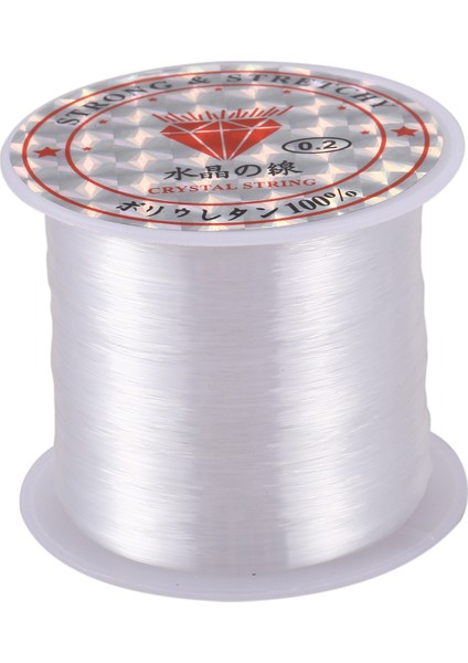 0.2mm Çap Şeffaf Naylon Balık Olta Biriktirme Boncuk Dize (Yurt Dışından)