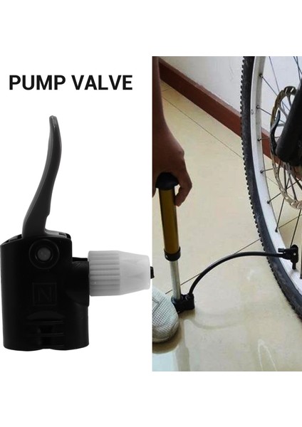 Bisiklet Bisiklet Çift Kafa Pompa Memesi Vana Konnektörü Hortum Adaptörü Pompa Parçaları (Yurt Dışından)