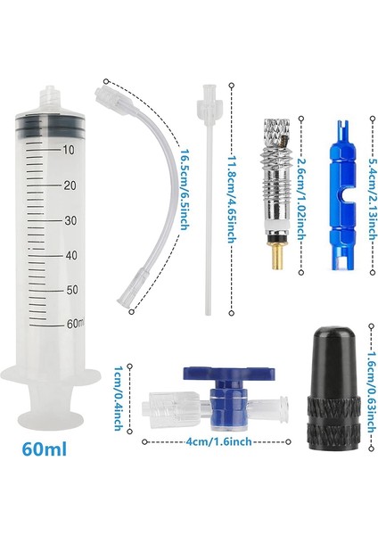 Bisiklet Tubeless Mastik Enjektör Enjektör ve Presta Vana Çekirdek Temizleme Aracı Stans Hiçbir Tüpler Mastik ve Diğer Sızdırmazlık Malzemeleri (Yurt Dışından)