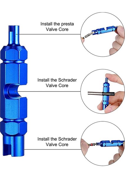 Bisiklet Tubeless Mastik Enjektör Enjektör ve Presta Vana Çekirdek Temizleme Aracı Stans Hiçbir Tüpler Mastik ve Diğer Sızdırmazlık Malzemeleri (Yurt Dışından)