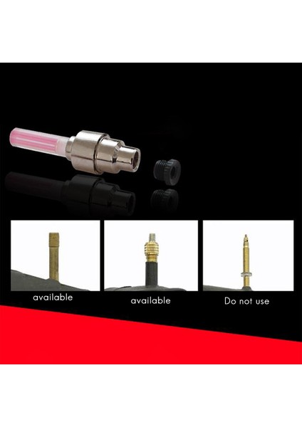 Pilsiz Bisiklet Işık Dağ Yol Bisikleti Bisiklet Işıkları Led'ler Lastik Lastik Vana Kapakları Tekerlek Konuşmacı LED Işık BL0157 (Yurt Dışından) indirimleri