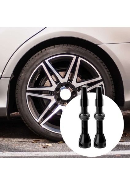 Yol Bisikleti ve Mtb Tubeless Vana Kökü Için 1 Çift 44MM Tubeless Hava Valfi (Yurt Dışından)