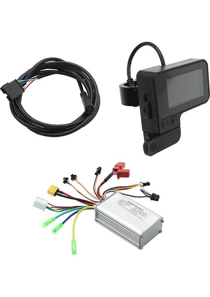 48V 20A Fırçasız Motor Kontrol Cihazı + Elektrikli Scooter Elektrikli Bisiklet Aksesuarları Için Renkli LCD Ekranlı Hızlandırıcı (Yurt Dışından)