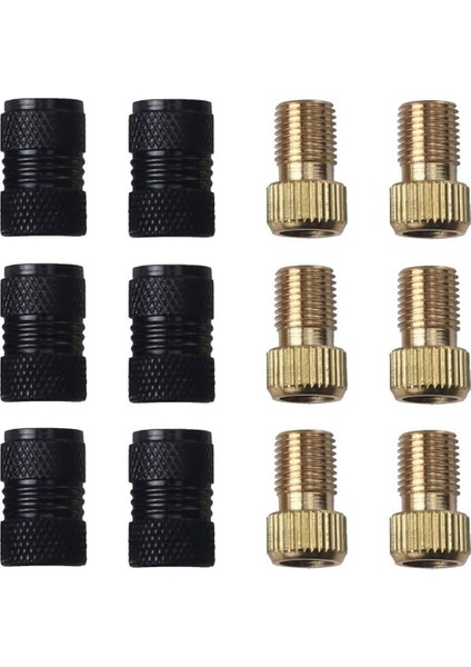12 Adet Presta - Schrader Adaptörleri, Presta Valf Adaptörü, Presta - Schrader, Dağ Bisikleti Için Bisiklet Pompası Adaptörü (Yurt Dışından)
