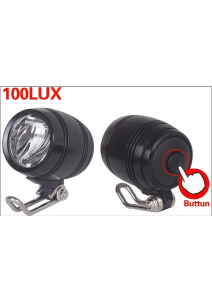 6V-80V 24V 36V 48V 60V Evrensel Uyumlu 3W 100LUX Bisiklet Elektrikli Bisiklet E-Bisiklet Far Ön Işık Kafa Işık Lambası (Yurt Dışından) modelleri