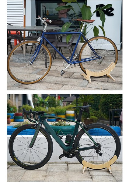 Bisiklet Park Rafı Ekran Ahşap Raf Yol Mtb Bisiklet Park Kick Standları Uygun Çok Yuvalı Ayarlanabilir Evrensel (Yurt Dışından)