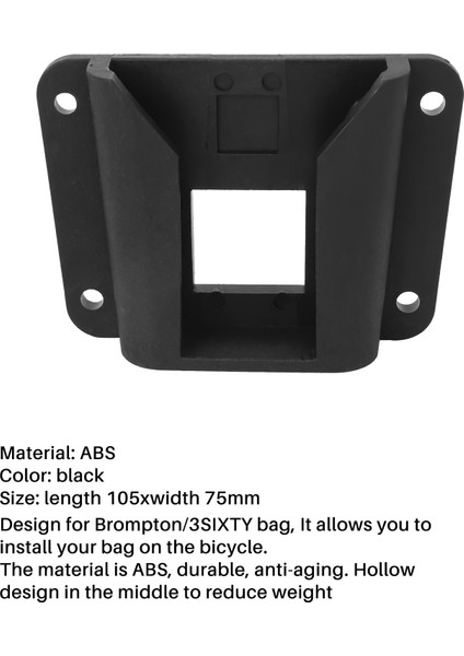 Bisiklet Taşıyıcı Blok Adaptörü Brompton Katlanır Bisiklet Çanta Raf Tutucu Abs Ön Taşıyıcı Blok Montajı (Yurt Dışından) modelleri