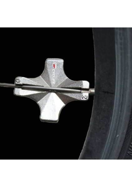 Cyclıfe 2 Paket Bisiklet Jant Anahtarı Mini Çelik Bisiklet Jant Anahtarı Bisiklet Jant Meme Anahtarı Bisiklet Tamir Aletleri (Yurt Dışından)