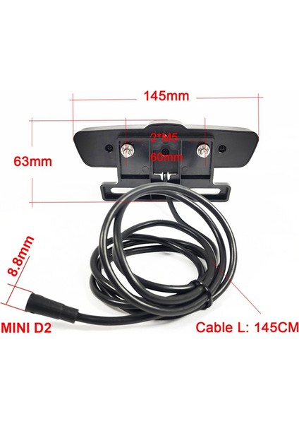 Elektrikli Bisiklet Arka Lambası Dönüş Sinyali ve Fren Lambası 12-80V Fren Lambası ile Uyumlu Aydınlatma (6pin) (Yurt Dışından)
