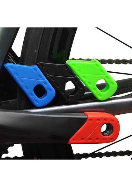 Adet Evrensel Bisiklet Sabit Vites Kauçuk Krank Takımı Krank Koruyucu Kapak Kılıfı Mtb Yol Bisikleti Krank Kolu Bot Kılıfı, Kırmızı (Yurt Dışından)