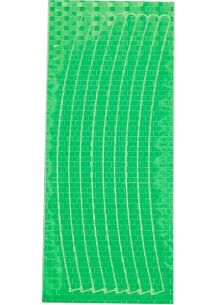 Dağlık Bisiklet Çelik Jant Yansıtıcı Etiketler Jant Etiketleri Sürüş Ekipmanları Aksesuarları Araba Uyarı Bandı (Yeşil) (Yurt Dışından)