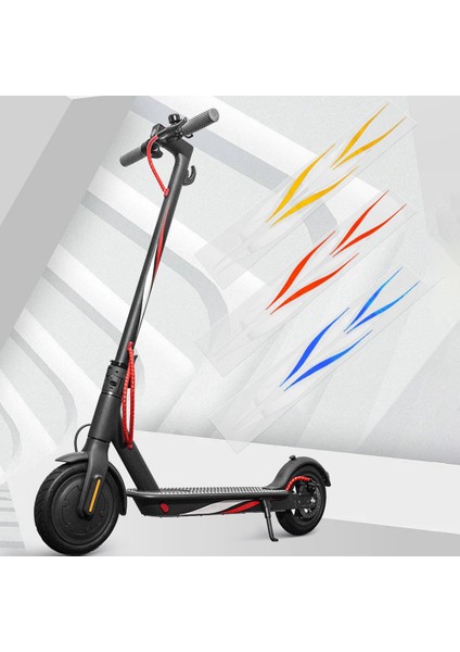 Scooter Yansıtıcı Dekoratif Koruma Etiket Pvc Su Geçirmez Gece Sürme Uyarı Şeridi Xiaomi M365 Pro 1s, Mavi (Yurt Dışından) modelleri