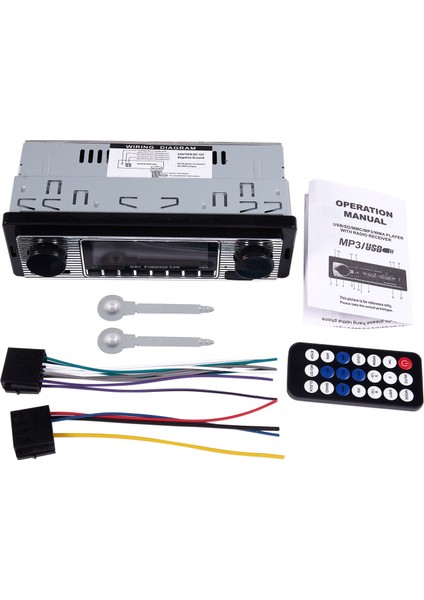 Bluetooth Eski Model Araba Radyo Mp3 Çalar Stereo USB Aux Klasik Araba Stereo Ses (Yurt Dışından) fiyatları