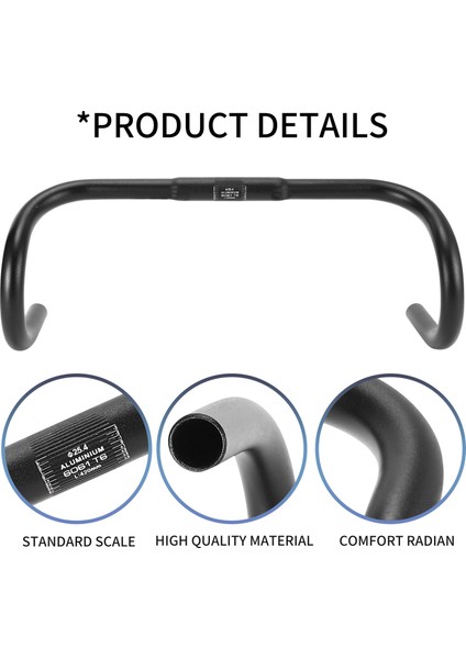 Yol Bisikleti Bisiklet Bükülmüş Dinlenme Gidon 25.4X420MM Yol Bisikleti Gidon (Yurt Dışından) fırsatları