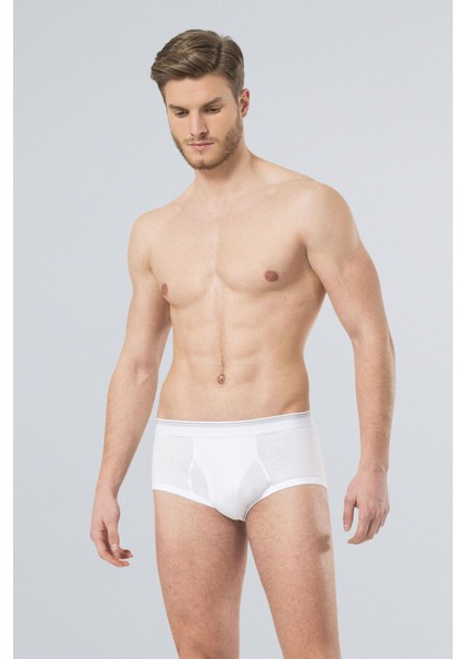Erkek Ribana Kemerli Slip 120/BEYAZ