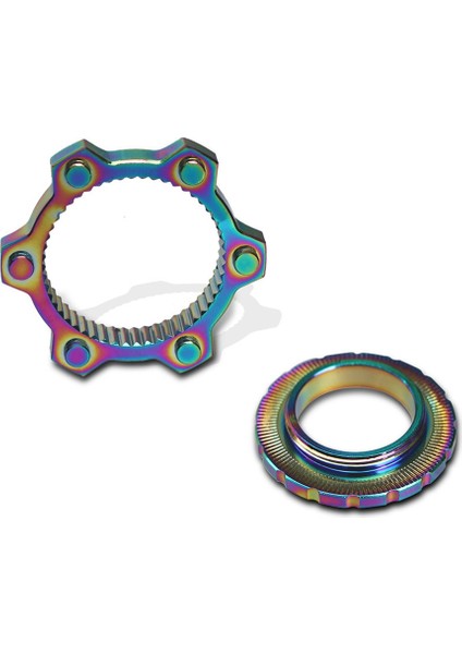 Bisiklet Göbeği Orta Kilidi 6 Delik Adaptörü Dağ Bisikleti Göbeği Orta Kilit Dönüşümü Koltuk 6 Cıvata Rotor Disk Fren, 4 (Yurt Dışından)