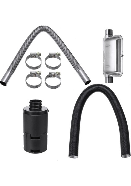 Adet Evrensel Araba Sarf Malzemeleri Aksesuarları Hava Dizel Isıtıcı 24MM Egzoz Susturucusu + 25MM Filtre Aksesuarı Hava Dizel Isıtıcı Için (Yurt Dışından)