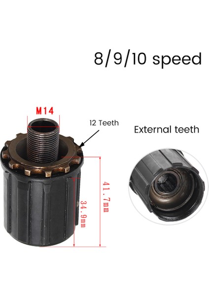 8/9/10 Hız Bisiklet Freehub Gövdesi Shimano RM30/RM40/RM60 Çelik Yol Bisikleti Hub Vücut Bisiklet Freehub Arka Rulman Tabanı (Yurt Dışından)