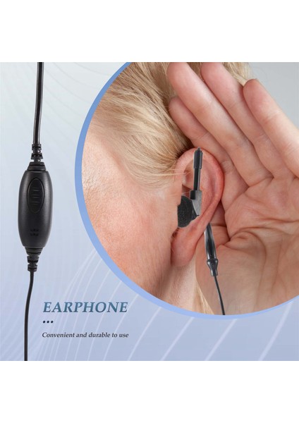 Kenwood Radyo Siyah Için Güvenlik Earhanger Kulaklık Kulaklık Kulaklık (Yurt Dışından) modelleri