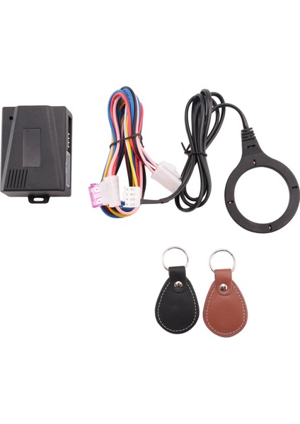 Akıllı Araba Motoru Basmalı Çalıştırma Durdurma Düğmesi Rfid Kilidi Kontak Anahtarsız Giriş Sistemi Otomatik Çalıştırma Durdurma Immobilizer Starline (Yurt Dışından)