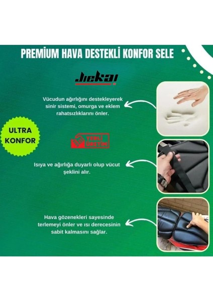 Universal Motosiklet Konfor Sele Ön ve Arka Takım Tüm Motorlara Uyumlu Ezilme Yapmaz
