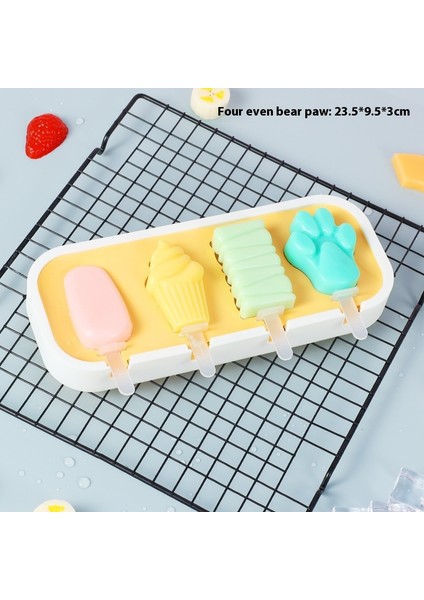 Dondurma Kalıbı Gıda Sınıfı Silikon Ev Yapımı Popsicle Modeli Yapın (Yurt Dışından)
