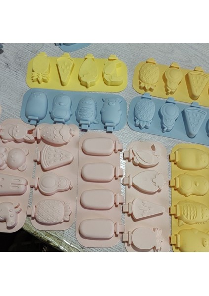 Dondurma Kalıbı Gıda Sınıfı Silikon Ev Yapımı Popsicle Modeli Yapın (Yurt Dışından)