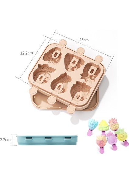 Dondurma Kalıbı Gıda Sınıfı Silikon Ev Yapımı Popsicle Modeli Yapın (Yurt Dışından)